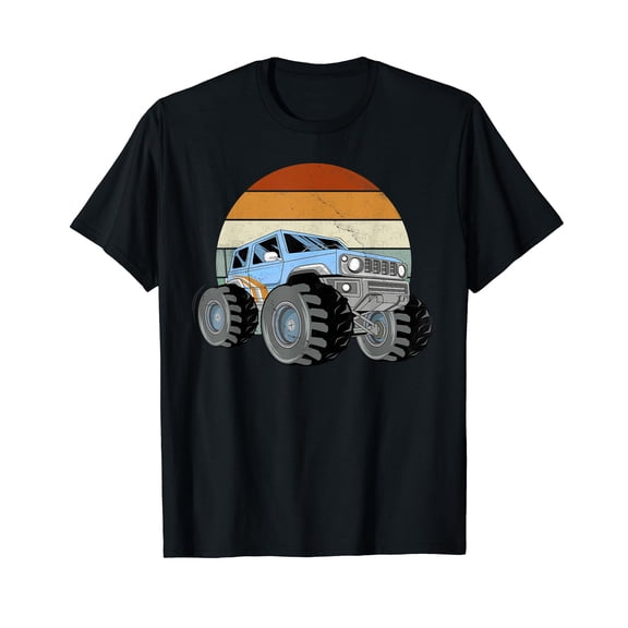 Unique Monster Truck Gifts Retro Vintage T-Shirt