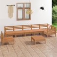 thumbnail image 1 of vidaXL 8 Piece Garden Lounge Set Solid Pinewood Honey Brown, 1 of 1