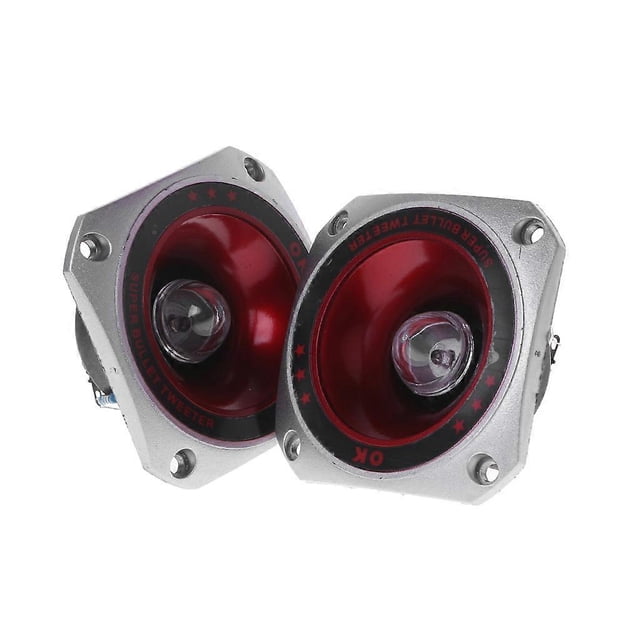 2PCS Speaker Tweeter 3" Colorful Flashing Piezoelectric Loudspeaker Treble for Head Driver Stage Audio Spare Part Props