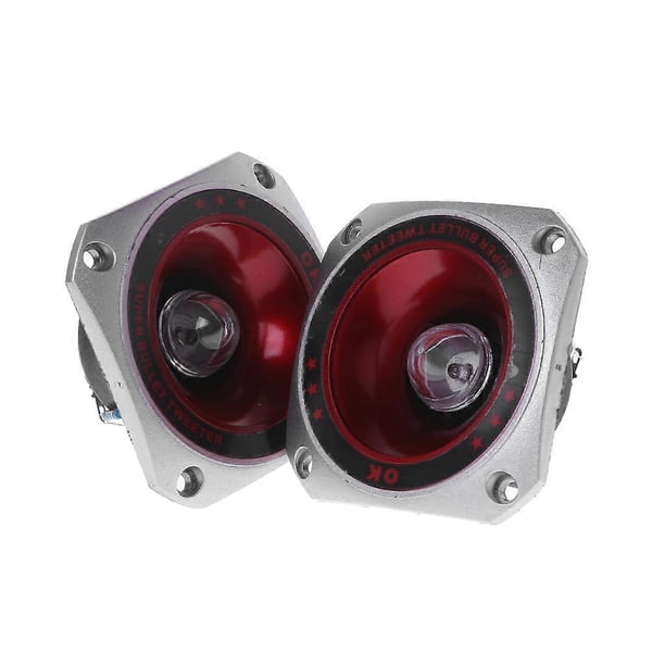 2PCS Speaker Tweeter 3" Colorful Flashing Piezoelectric Loudspeaker Treble for Head Driver Stage Audio Spare Part Props