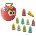 thumbnail image 2 of Marioneta de dedo de Apple juego de gusano Color cognitivo Montessori Tmvgtek juguetes para niños Regalos divertidos, 2 of 9