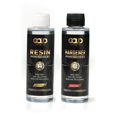 Gold Coast Supply 8 oz | Epoxy Resin Crystal Clear for Art Making | Non-Toxic UV Resistant