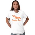 thumbnail image 5 of Cute Haunted House Halloween Bat Women's Graphic T Shirt Tees Brisco Brands X, 5 of 6