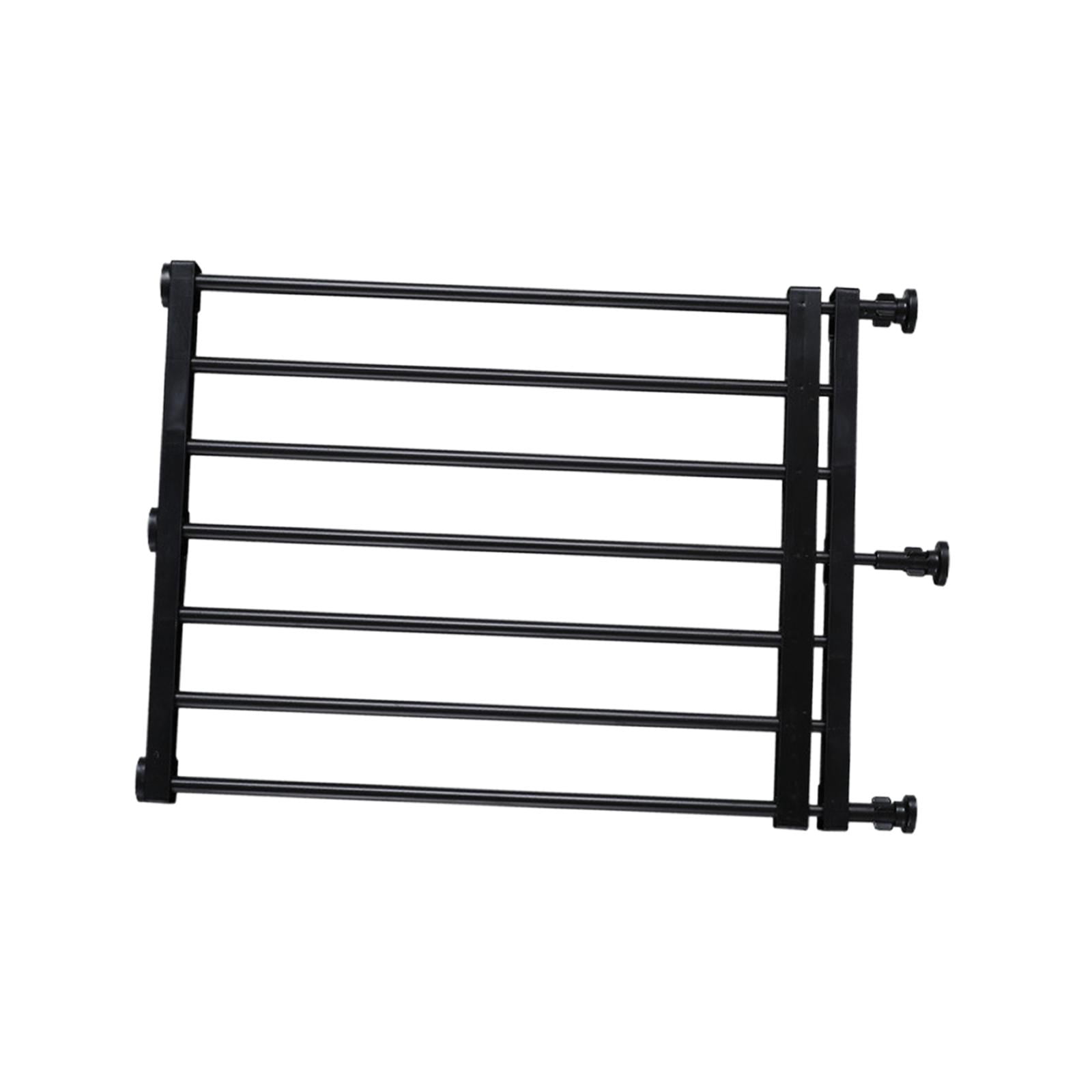 Pet Fence Retractable Dog Gate Pet Supplies Walk through Screen Door Portable Expandable Gate Puppy Fence Gate for Garden Doorway Stairs 39to60cmx42cm Black