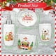 thumbnail image 3 of Portacepillos Dientes Juego Navideño Cerámica 4 Piezas Con Dispensador, 3 of 8