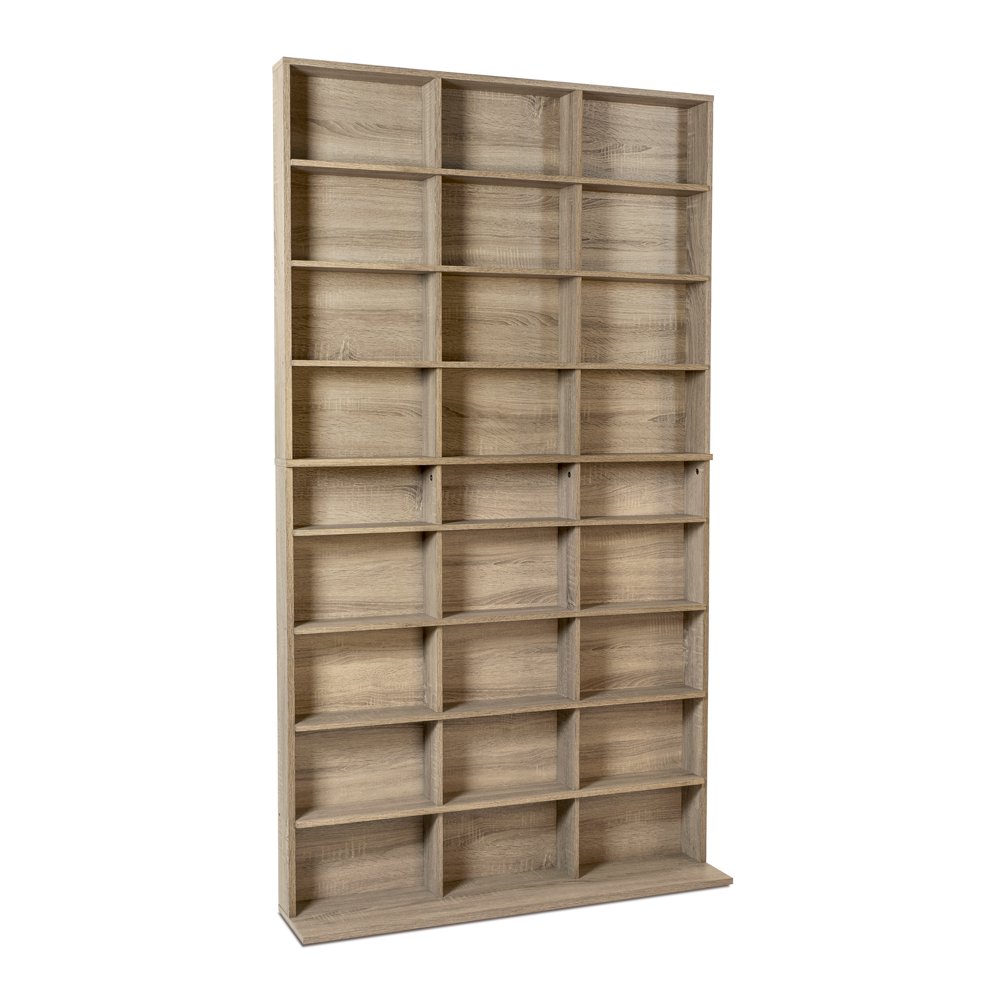 Atlantic 40"x71" Elite XL Wood Media Storage Shelf Bookcase, Fixed