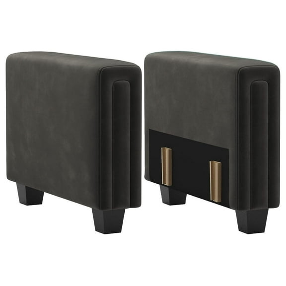 Modular Sofa Armrest - Sectional Couch Side Armrest Module - Grey - Customizable L-Shape Sofa Accessory - Easy Assembly