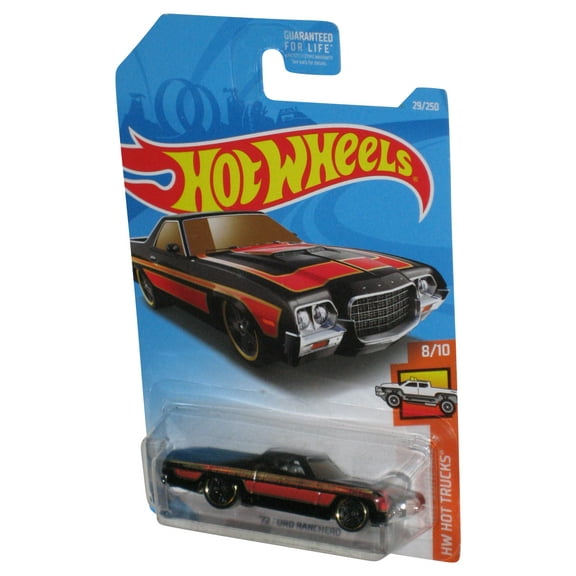 Hot Wheels HW Trucks 8/10 (2017) Black '72 Ford Ranchero Toy Car 29/250