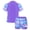 Purple Fish Scales, variant on inhzoy Girls Floral 2 Pieces Rashguard Sets Short Sleeve Shirts with Booty Shorts