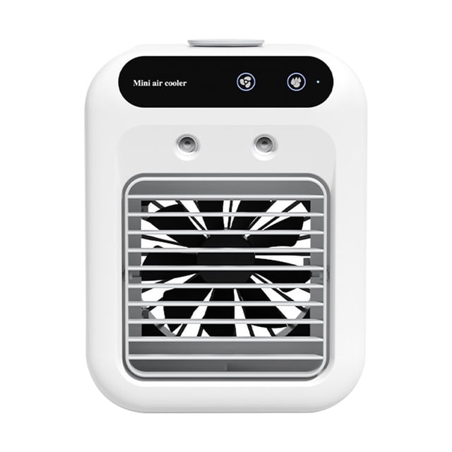 Mini Ventilador Portátil Acondicionador Enfriador de Escritorio,Humidificador de Refrigeración de Verano Móvil Artefacto Pequeño,Enfriador de Espacio Personal de Carga Usb para Viajes de Oficina en Ca