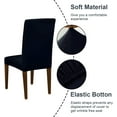 thumbnail image 4 of 4 Pcs Dining Chair Slipcover, High Stretch Removable Washable Chair Seat Protector Cover for Home Party Hotel Wedding Ceremony, 4 of 6