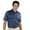 Navy/Ocean blue, variant on Monterey Club Men's Spotlight Stripe Jersey Golf Polo Shirt #1639