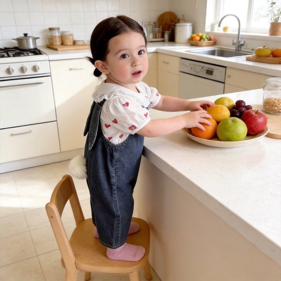 Girls Jean Overalls Bunny Ear Toddler Easter Outfit Girl with Tail Jeans Jumpsuit 12-18 Months Girl Clothes