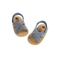 thumbnail image 4 of TheFound Breathable Summer Baby Girls Sandals Solid Color Soft Sole Shoes, 4 of 9