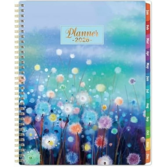 2026 Planner - Planner 2026, Weekly and Monthly Planner 2026, 2026 Calendar Planner, Jan. 2026 - Dec. 2026, 11” x 8.5”, Colorful Tabs, Back Pocket, Holidays, Twin-Wire Binding$$