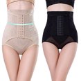 thumbnail image 2 of Pantalones abdominales de cintura alta para posparto para mujer Pantalones moldeadores de cuerpo con hebilla de tres filas y refuerzo de cuerpo Body-Beauty Pantalones abdominales ajustados, 2 of 5