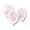 Pink Asst, variant on PMU Confetti Balloons 12 Inch Clear Latex Balloons with Multicolor Confetti (3/Pkg) Pkg/1