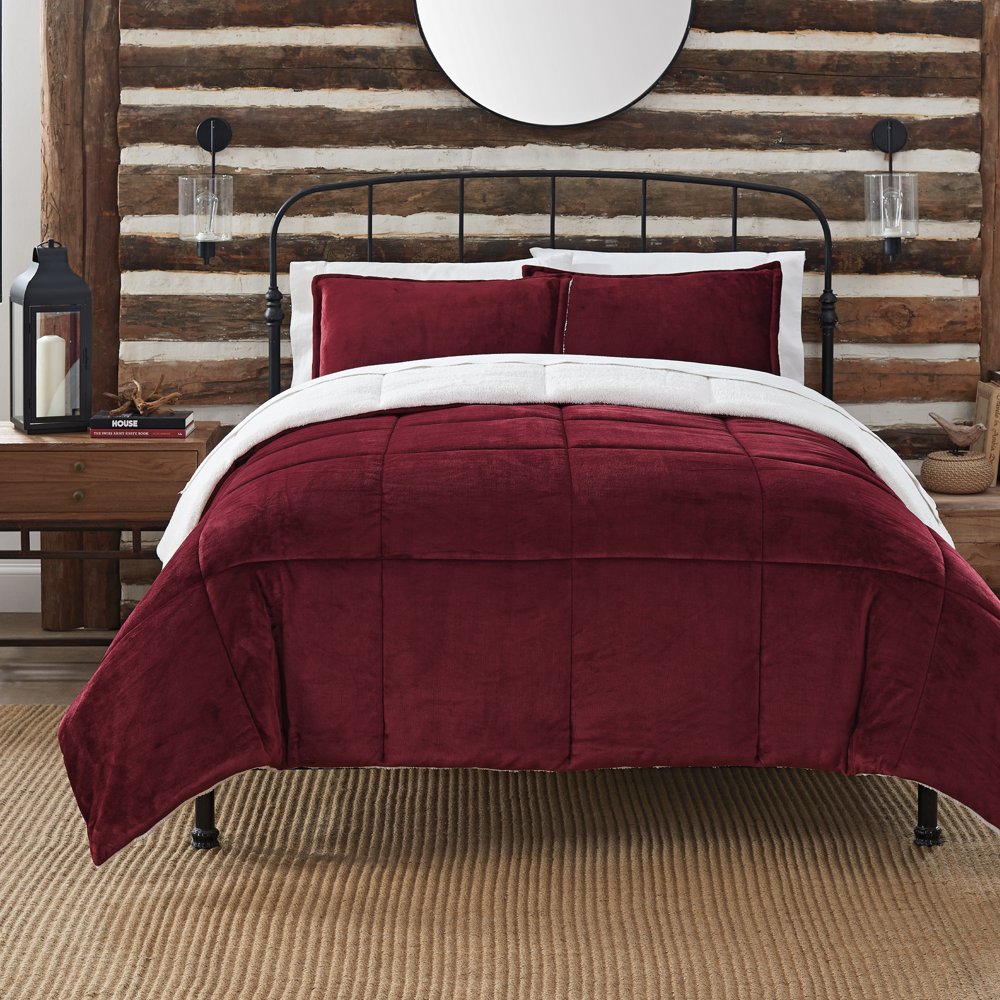 Serta Cozy Plush 3 Piece Comforter Set