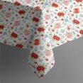 thumbnail image 5 of Pioneer Flower Floral Print Pattern Square Tablecloth, Waterproof Wipeable Spillproof Washable Table Cover for Home Kitchen Party and Daily Decor 42"x42", 5 of 6