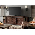 thumbnail image 3 of WAMPAT Modern Farmhouse TV Stand, Up to 85" TVs, Wood Media Console, Open Storage, Drawers, Adjustable Shelf, Living Room, 78.7", Brown, 3 of 7