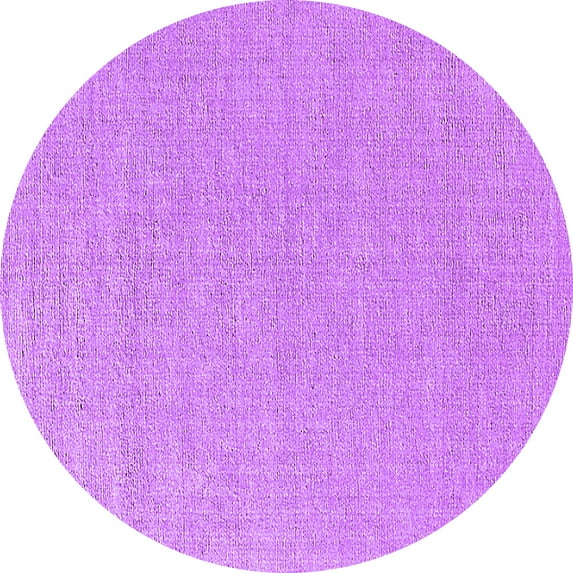 Ahgly Company Indoor Round Oriental Purple Industrial Area Rugs, 7' Round