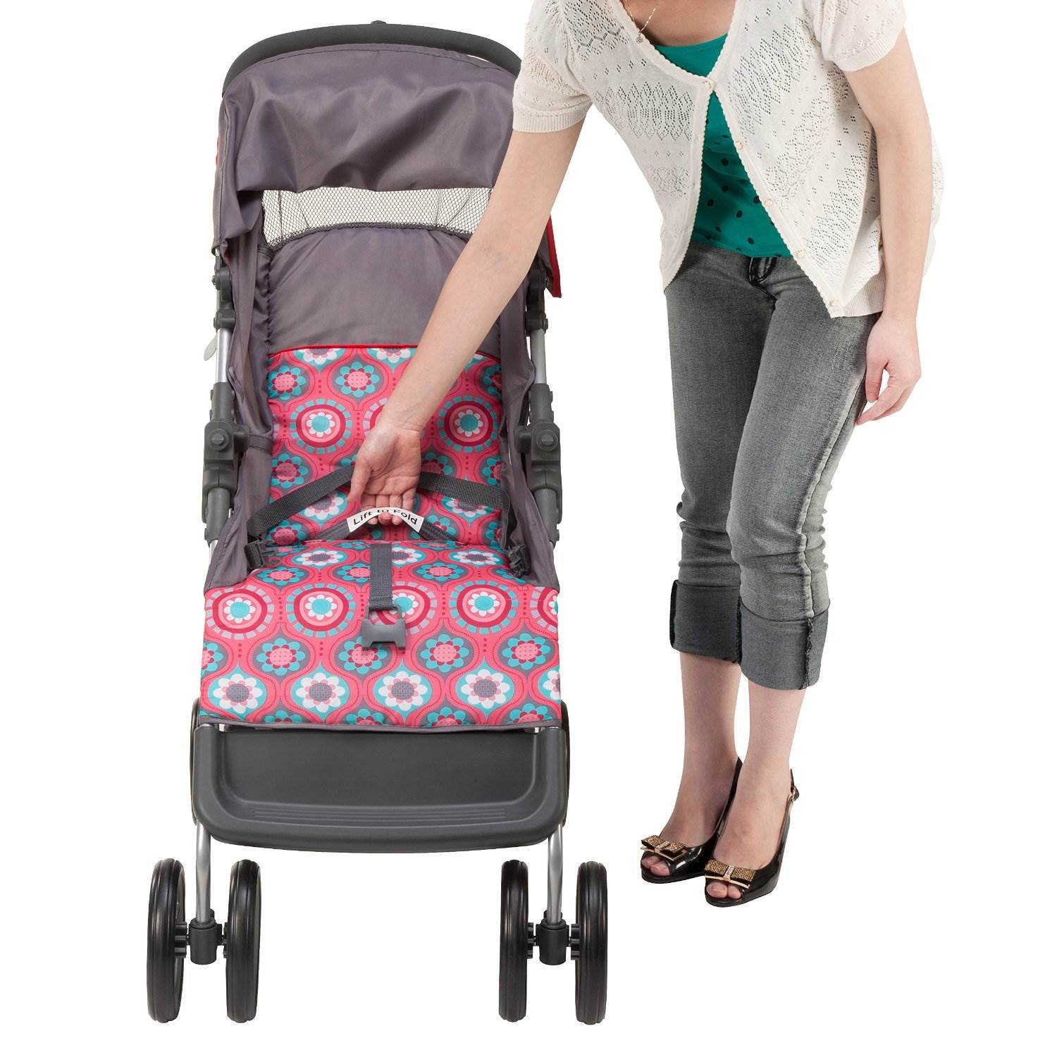 Cosco Lift &amp; Stroll Posey Pop Convenience Standard Stroller - image 3 of 8
