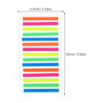 thumbnail image 2 of Mobutofu 5Pcs Transparent Sticky Notepads Ultrathin Index Tabs Multi Color Highlighting Content 3.93x2.16x0.2In, 2 of 8