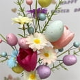 thumbnail image 4 of OEFNTAC Easter Egg Cutting Daisies Decorative Berry Tulip Arrangement Ornaments Spring Simulated Flower Centerpiece Home Garden Party Tablecraft, 4 of 5