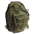 thumbnail image 2 of ADROIT Mini Green Canvas Shoulder Strap Pouch | 12" (30.5 cm) x 8.5" (21.6 cm) | 3.5" (8.9 cm) Gusset | Military Style | 8 Inside Pockets, 2 of 2