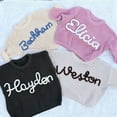 thumbnail image 3 of Children's Sweater,Custom Name Sweater,Embroidered Name Sweater,Spring,Fall And Winter Sweaters For Boys and Girls,Personalized Sweater for Kids,Children's Gift,Size:3-4T, 3 of 5