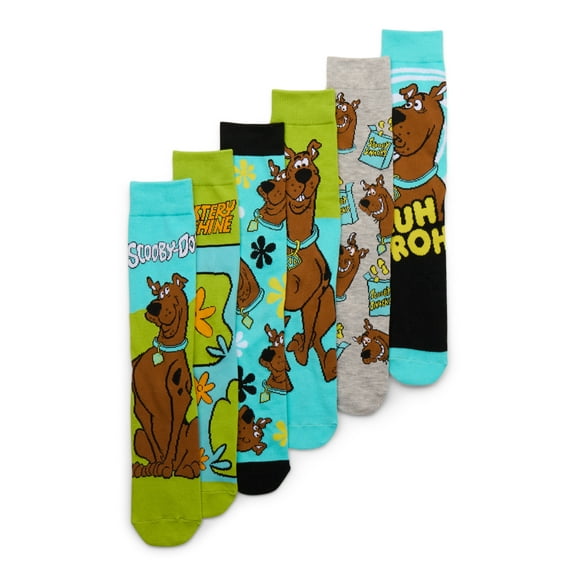 Scooby-Doo Crew Socks, 6-Pack