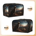 thumbnail image 3 of Haiem Pyramid Desert Cat Print Toaster Covers 2 Slice Wide Slot,Bread Dust Cover & Fingerprint Protection,Bread Machine Cover,Appliance Covers, 3 of 7