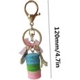 thumbnail image 2 of Macaron Eiffel Tower Keychain, Colorful Bowknot Bag Charm KeyChain, Cute Candy Pendant Key Chain for Handbag Purse Wallet Backpack Car Keyring for Women Girls, 2 of 5