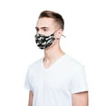 thumbnail image 4 of DALIX Camo Black Cloth Face Mask Adjustable Nose Piece Reuseable Washable Made in USA - S-M Size, 4 of 4