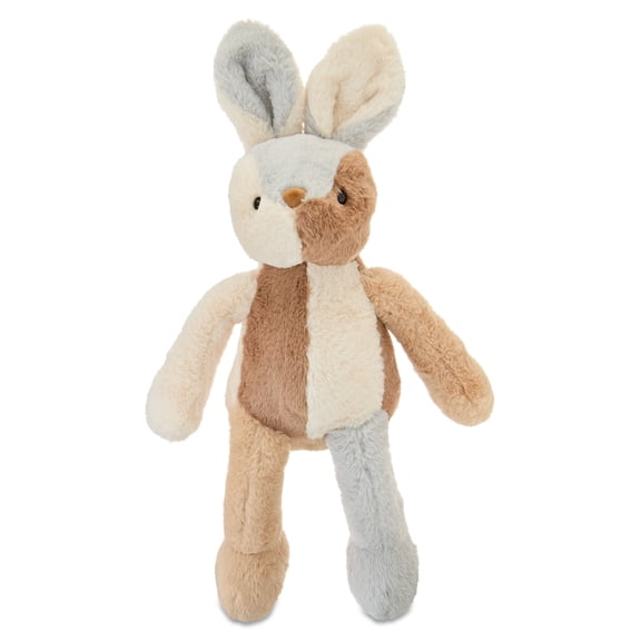 Large Color Block Bunny Plush, Tan Multicolor, 23", Easter by Way To Celebrate