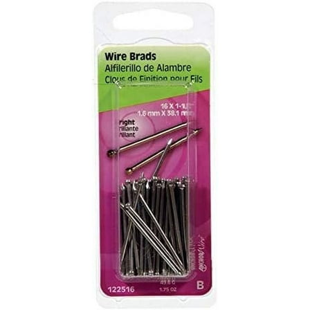Bright Wire Brads, 1.5-In. x 16, 1.75-oz.