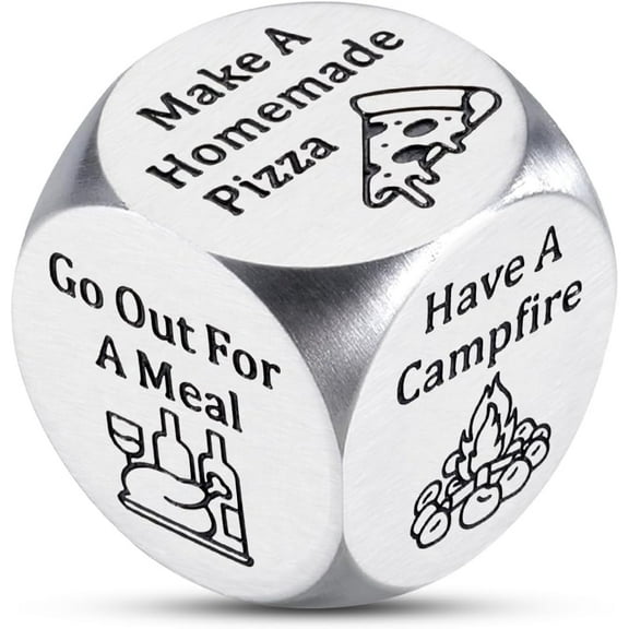 Couple Gifts Ideas, Anniversary Wedding Gifts for Him Her, Romantic Valentines Gift for Wife, Easter Basket Stuffers for Adults, Mens Gifts, What to Eat for Dinner Dice, Date Night Dice