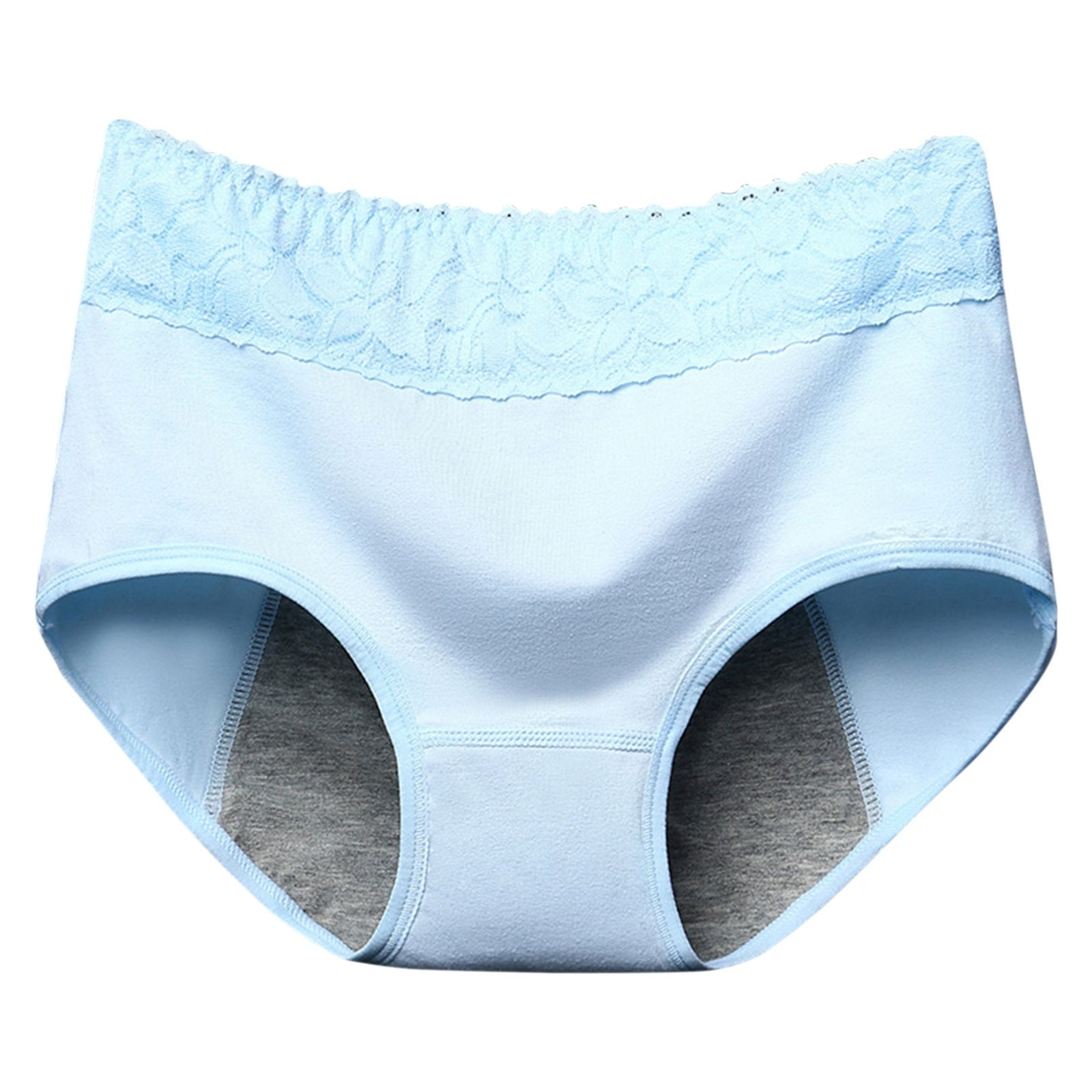 GWAABD Sweatproof Underwear Women Pants Anti Side Leakage Cotton Panties  Mid Waist Briefs Women Lace Women'S Underwear 