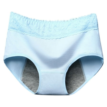 Xudanell One Pack Briefs Womens Underwear Cotton Bikini Panties Lace Soft Hipster Panty Ladies Stretch Full Briefs High Waist Sexy Brief (Purple M)