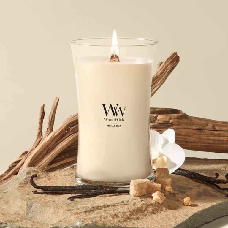Woodwick Large Hourglass Vanilla Bean Scented Candle photo 2