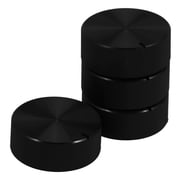 COMPUKAS 4Pcs Black Plastic Oven Switch Knob Timer Control for Pressure Cooker Kitchen Accessory