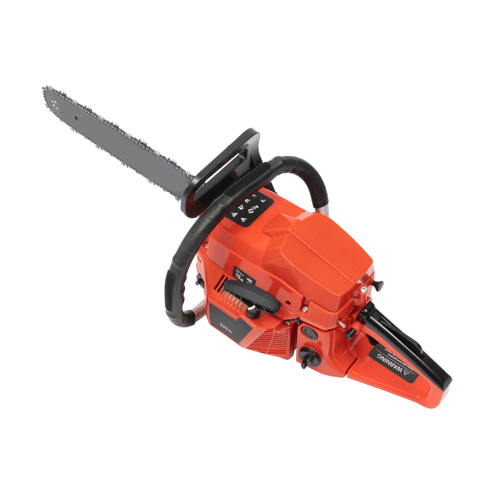 52CC 20in Gas Powered Chainsaw, 2.2kw Top Handle Cordless Chain Saws with Guide Bar, Gas Chainsaws for Cutting Trees, Pruning, Logging, Timber Making, 10500rpm