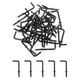 thumbnail image 1 of Ganchos en forma de L Uxcell, paquete de 80, ganchos de tornillo de ángulo recto de 7/8 pulgadas para colgar, negro, 1 of 7