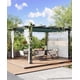 thumbnail image 5 of Qinaqin 10X13 Gris Pergola Retractable Canopy Side Malla Aluminum Frame Structure para Backyard Garden de Profundidadck Patio, 5 of 7