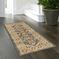 thumbnail image 3 of (2 pack) Mainstays Persian Border Medallion Loop Print Rust Brown Indoor Runner Rug, 1'8"x5', 3 of 9
