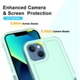 thumbnail image 3 of Designed for iPhone 14 & Apple iPhone 13 Cases,Heavy-Duty Tough Rugged Lightweight Slim Shockproof Protective Men Women Phone Case Cover for iPhone 13 (6.1",2021)[Mint Green], 3 of 13