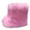 Hot Pink, variant on POROPL Snow Boots for Women Mid Calf Fashion Warm Shoes,Boots for Saving Size 5.5