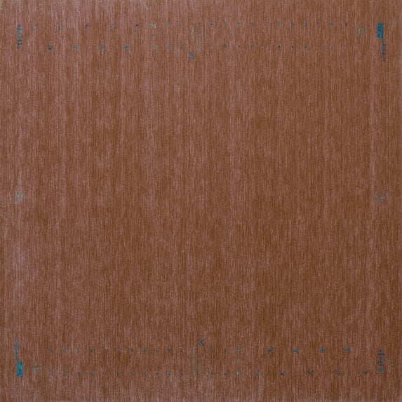 Ahgly Company Indoor Square Abstract Turquoise Blue Contemporary Area Rugs, 3' Square