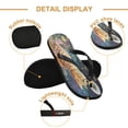 thumbnail image 3 of YAZAOOSummer Flip Flops Creatively Cosmic Cat Simple Beach Sandals, 3 of 8