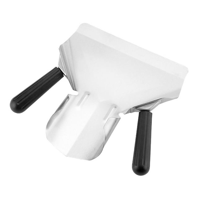 Langgg Fries Shovel Kitchen Gadget Popcorn Scoop Stainless Steel Rustproof Fine Workmanship Compact Size Household Accessories Dual Handles